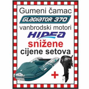 SET GUMENJAK GLADIATOR 370 + MOTORI HIDEA